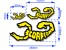 Scorpion Decal Sticker 002