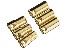 3 Paar 6,5 mm Goldkontakstecker Castle Creations