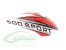 Airbrush Haube WEISS / ROT - GOBLIN 500 Sport