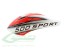 Airbrush Haube WEISS / ROT - GOBLIN 500 Sport