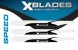 SPEED 3BLATT XBLADES x666S CFK Hauptrotorbl�tter