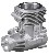 O.S. Geh�use / Crankcase OS 91 HZ