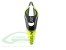 Vollcarbon Haube Gelb / Schwarz - Goblin 500